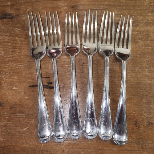 Antique six sheffield silver - antique,