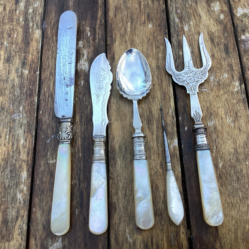 Antique silver plated - plated, mother